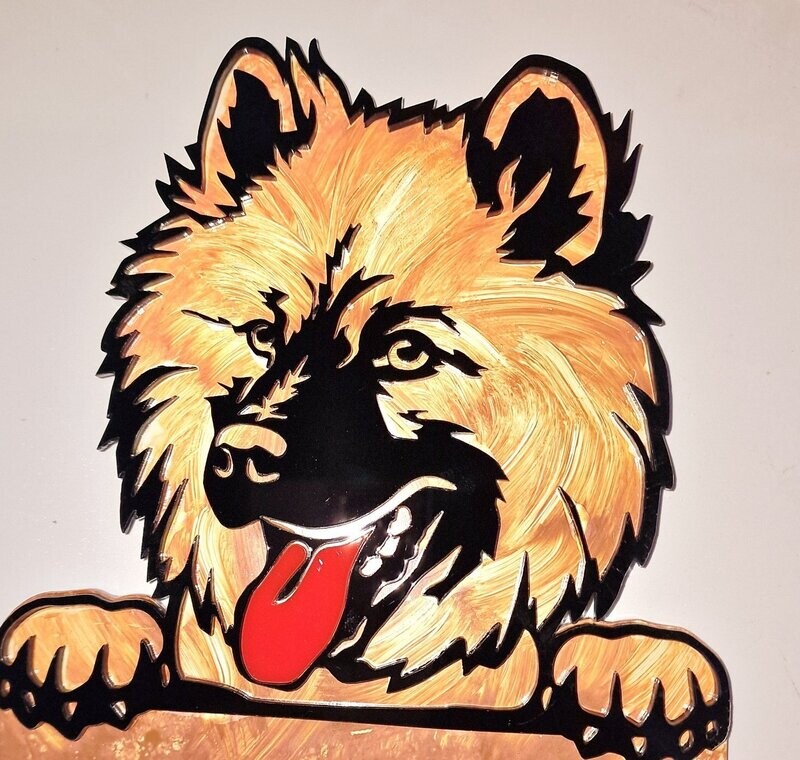 Leinenparkplatz Leinenhalter Leinen Garderobe Eurasier  handmade