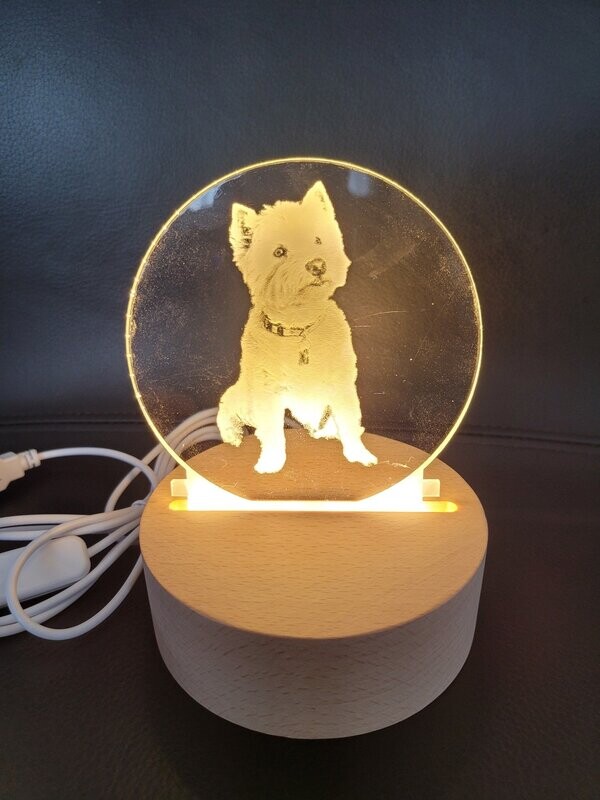 Personalisierte Lampe nach Fotovorlage 13cm