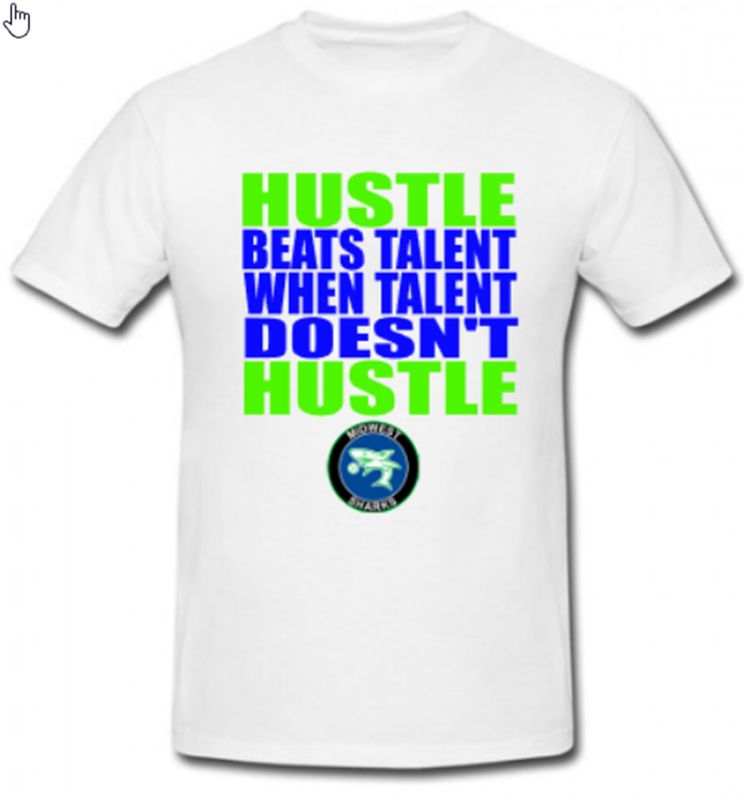 ADULT - Hustle Beats Talent.... Performance T-Shirt