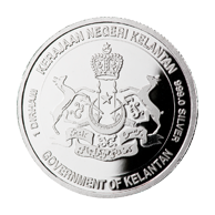 1 Dirham Kelantan Silver Coin 2.975 grams