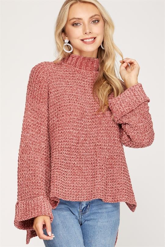 Brick Chenille Sweater