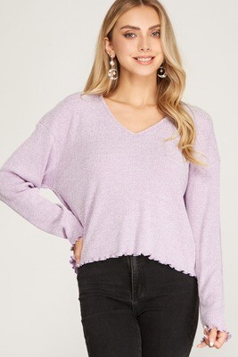 Spring Lilac Sweater