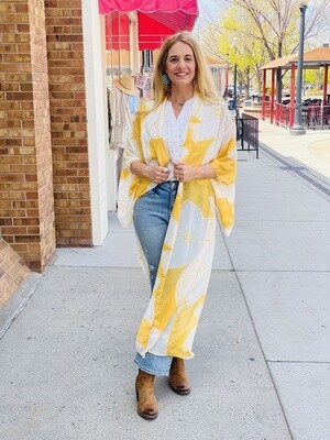Yellow Spring Long Kimono