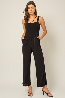 Black Strap Jumpsuit