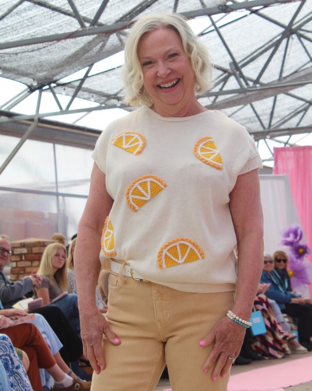 Orange Patch Sweater