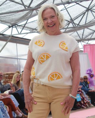 Orange Patch Sweater