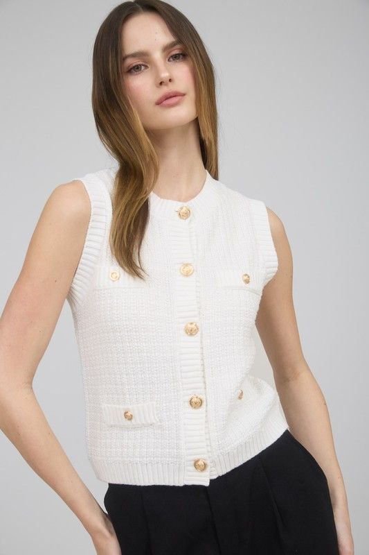 Detailed Knit Vest