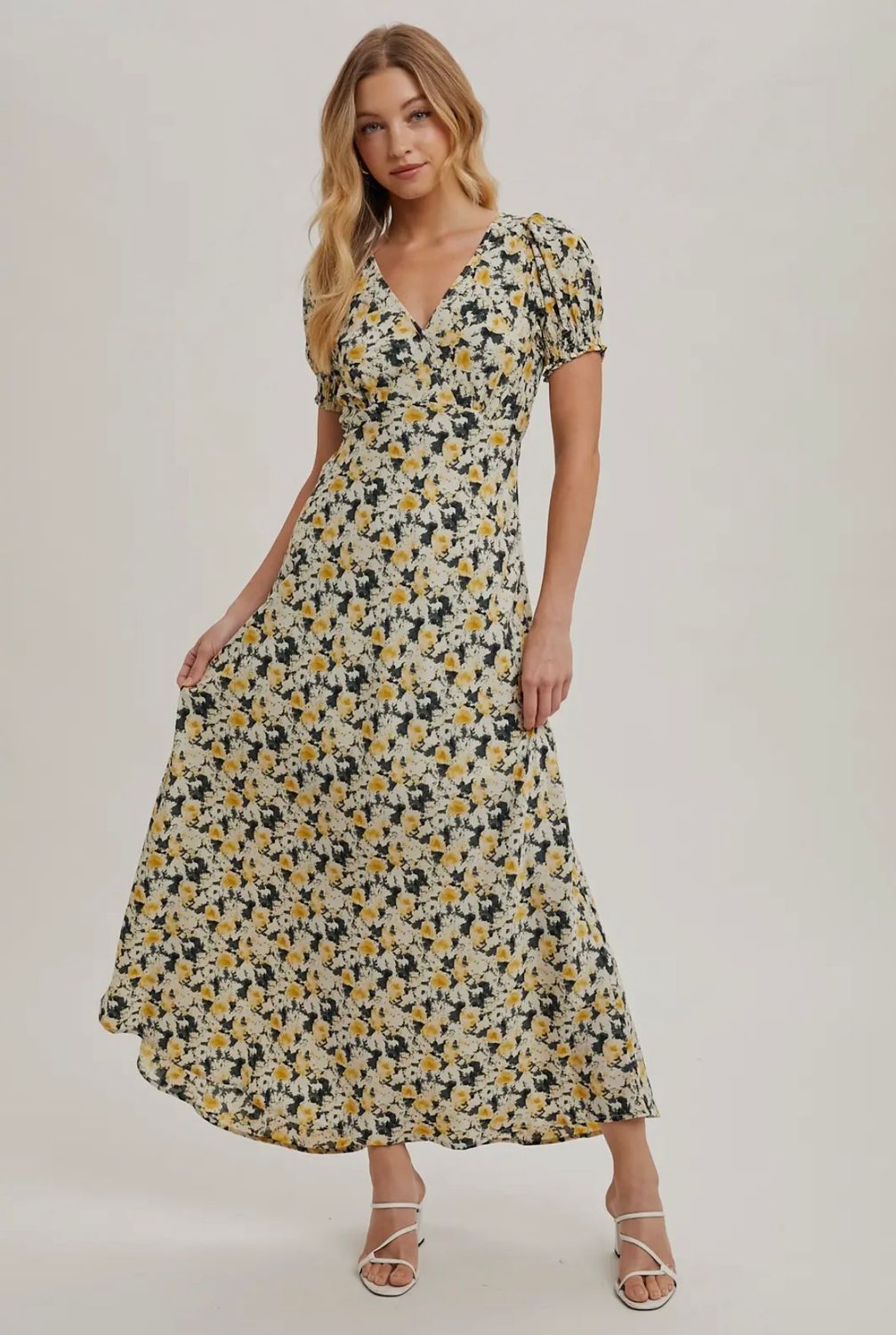 Marie Floral Wrap Maxi Dress