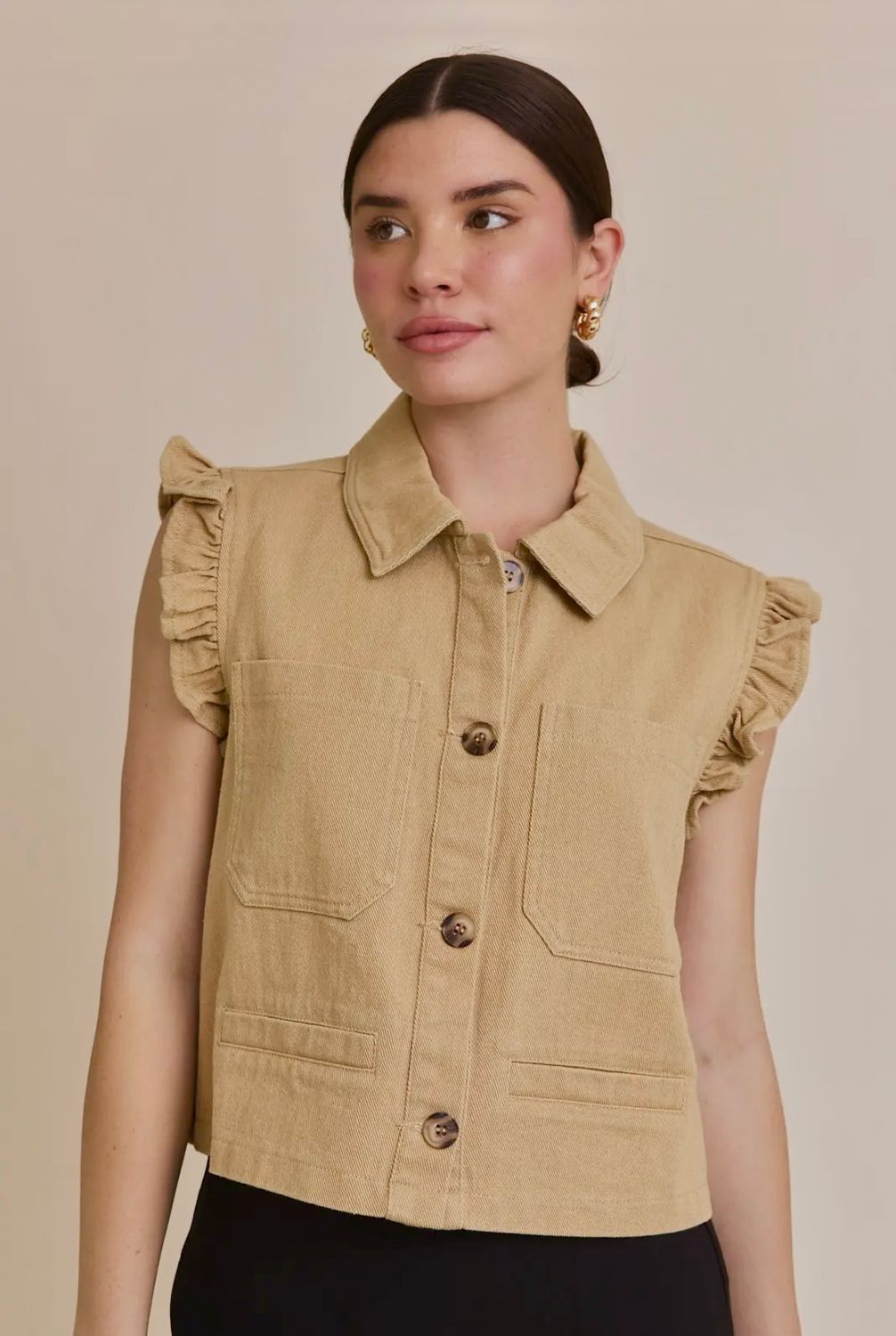 Shelly Ruffle Vest