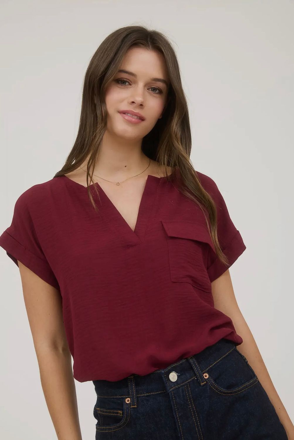 Clara Back Button Top