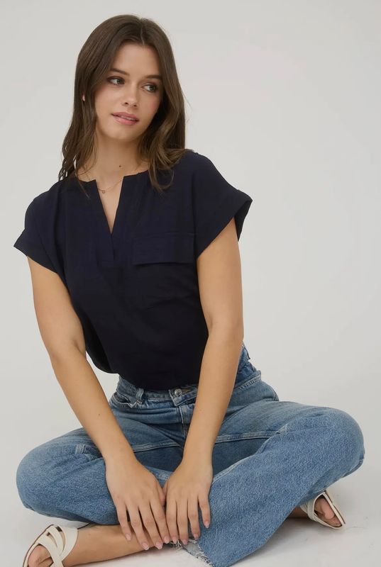 Clara Back Button Top