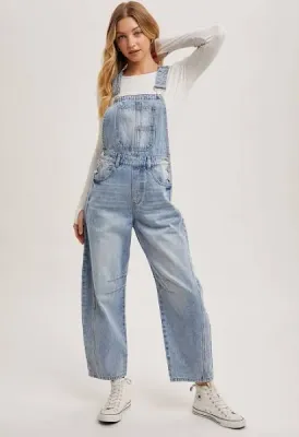 Denim Barrel Overalls 2.0