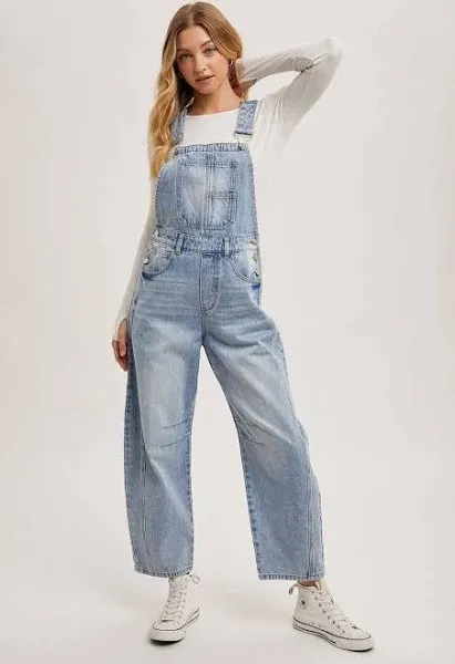 Denim Barrel Overalls 2.0