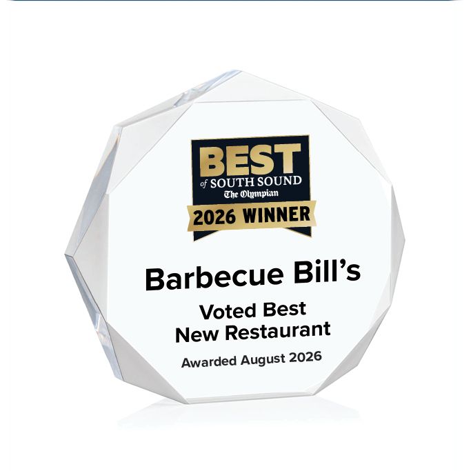 Acrylic Winner's Award - Clear Octagon