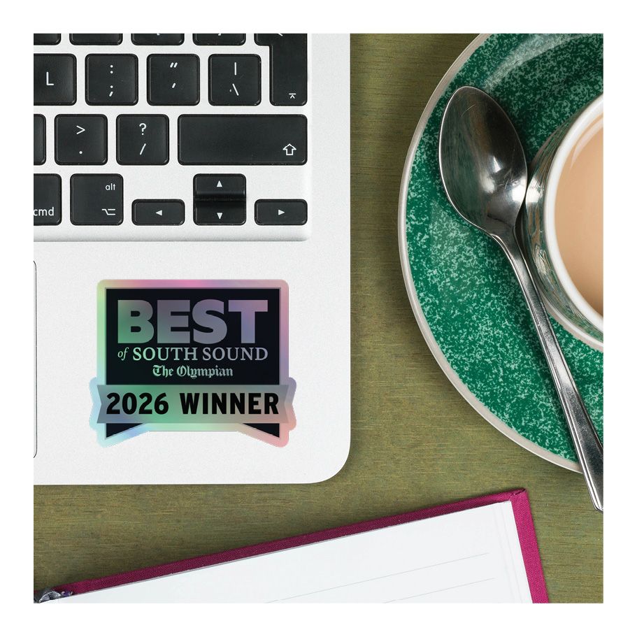 Kiss-Cut Holographic Logo Stickers