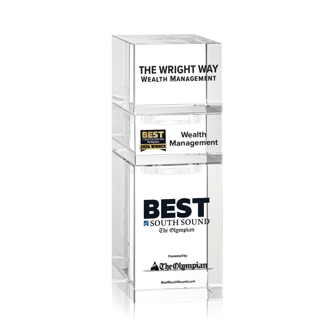 Crystal Winner's Award - Stackable Tower