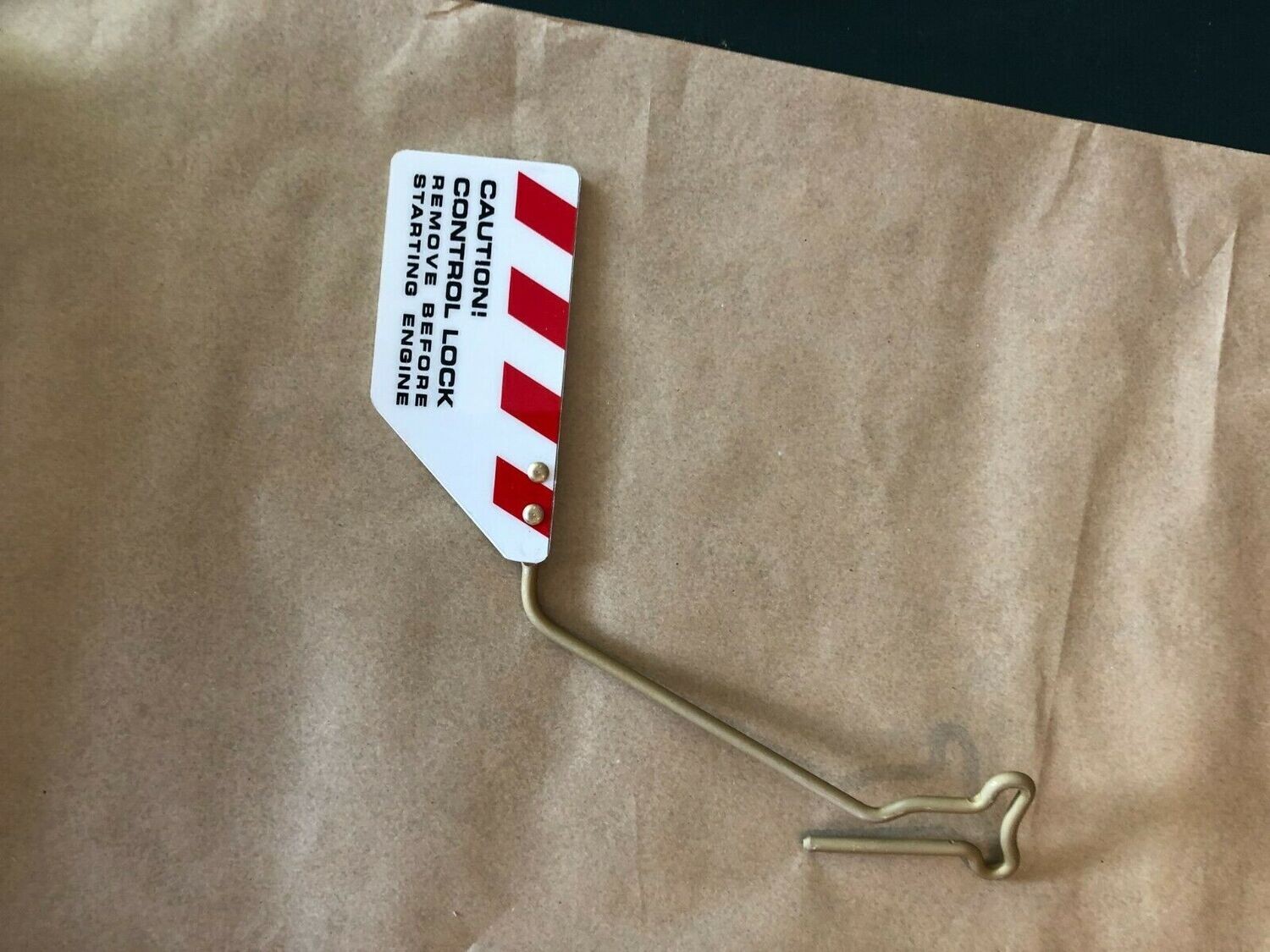 Cessna Control Lock for Skyhawk 172G thru 172M