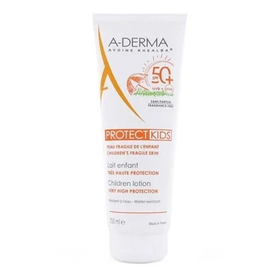 A-DERMA PROTECT KIDS LECHE NIÑOS SPF50  MUY ALTA PROTECCION 1 ENVASE 250 ML