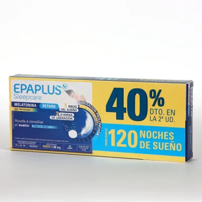 EPAPLUS MELATONINA PACK RETARD CON TRIPTOFANO 40 2UNIDAD
