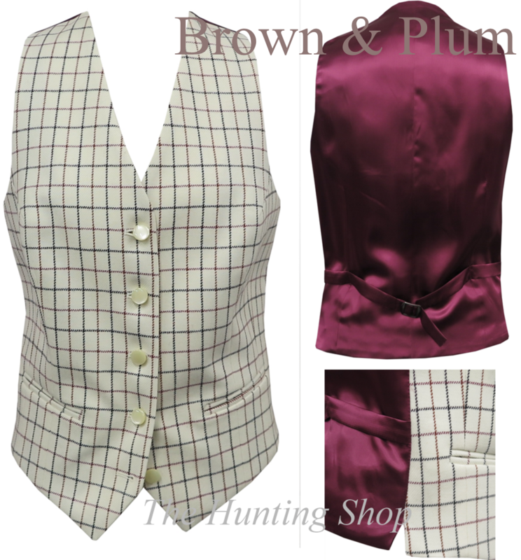 *Ladies Tattersall Waistcoats