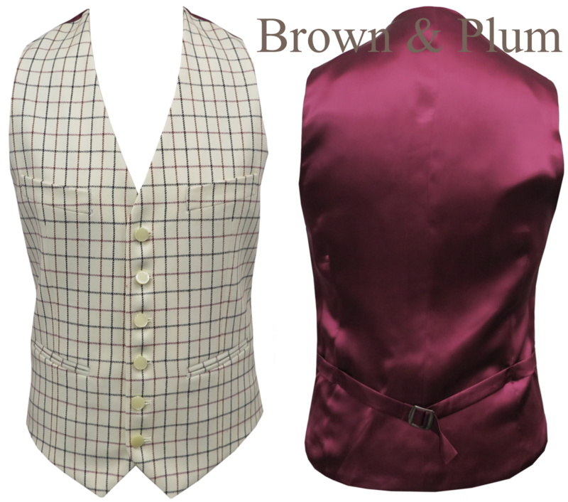 *Mens Tattersall Waistcoats