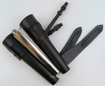 *Stainless Steel Conical Flasks in Leather Cases