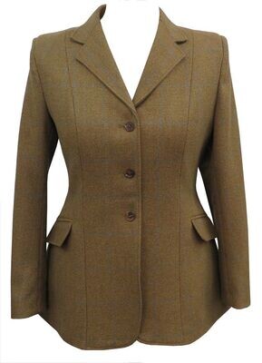 Ladies 32" 'Ascot' Brown Tweed Hacking Jackets