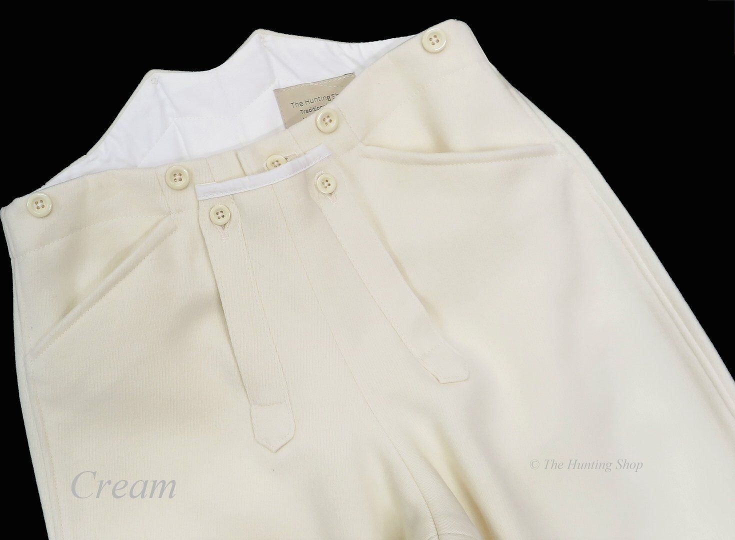 Gents 38" Long , Cream Cavalry Twill Hunting Breeches