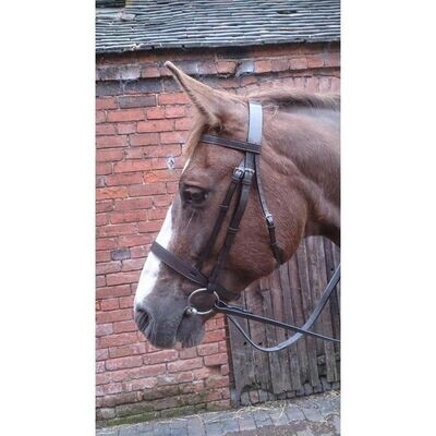 Black, X Full, Economy Hunt Bridles with Rubber Reins