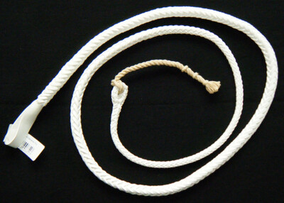 Hunt Staff, White Leather Whip Thongs