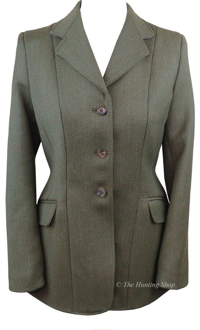 Ladies 38" 'Ascot' Dark Green, Keepers Tweed Hacking Jacket