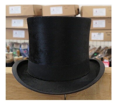 55cm Lincoln Bennet Silk Black Top Hat