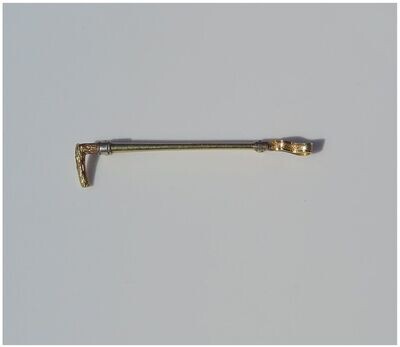 14ct Hunting Whip Stock Pin