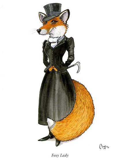Bryn Parry Greetings Cards, Card: Foxy Lady