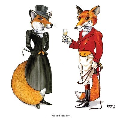 Noisy Greetings Cards, Style: Mr & Mrs Fox