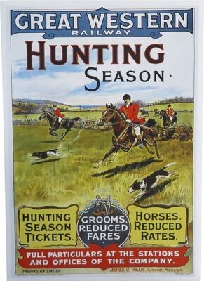 A4 Framed Hunting Poster