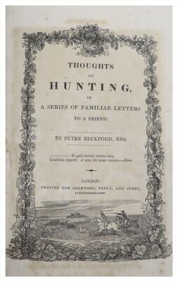 Thoughts on Hunting ~ Peter Beckford