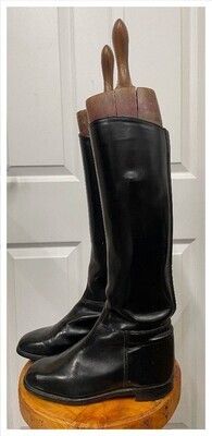Size 4, Regent Black Leather Boots