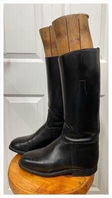 Size 7, Black Leather Boots