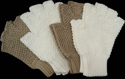 Half Finger, Knitted Cotton Hunting Gloves