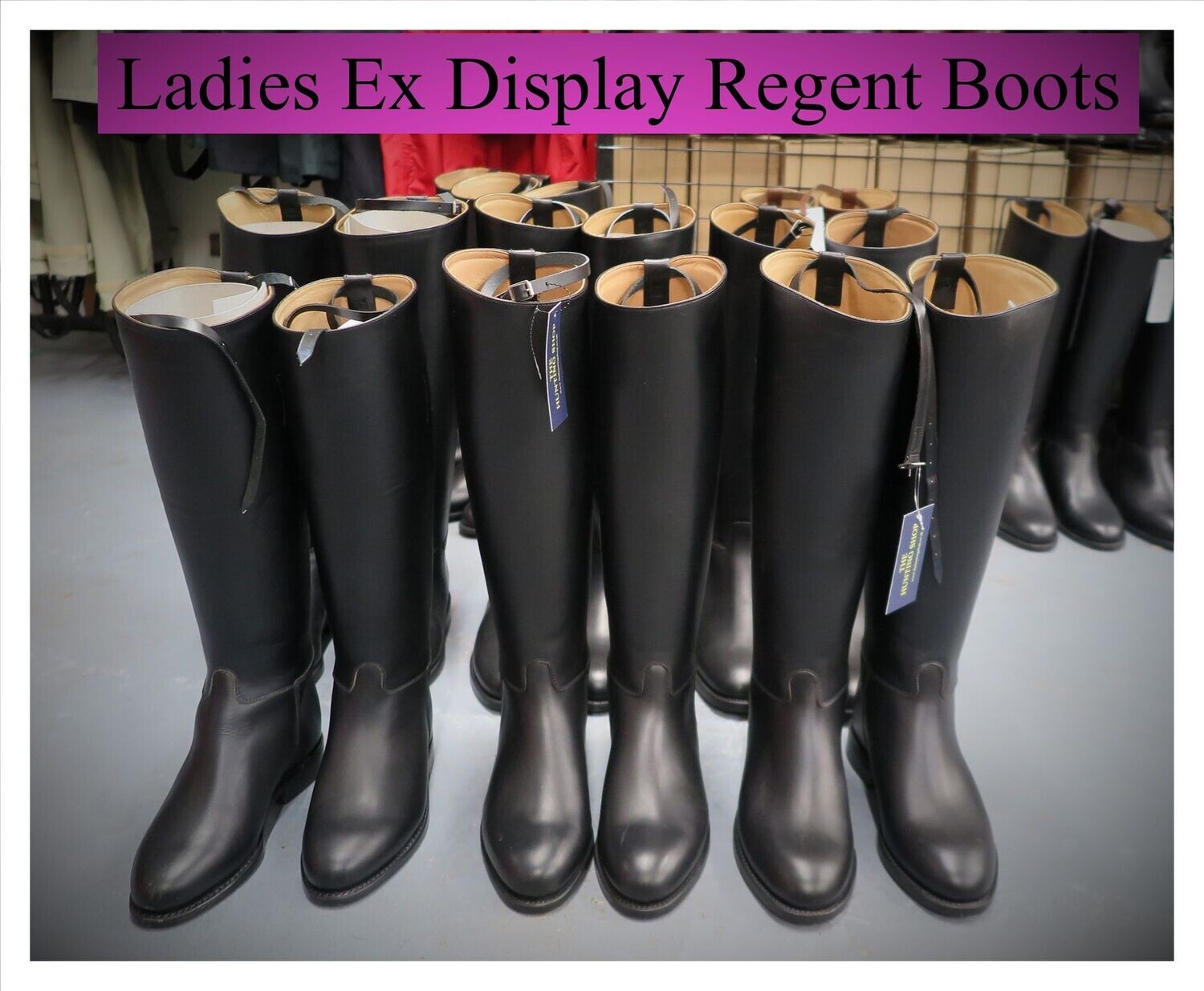 Size 7.5 Ladies Regent, Black Leather Pro Cotswold Boots (Ex Display)