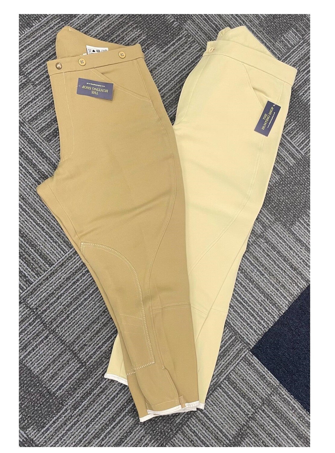Gents 40" Cream , Peaked Back, One Way Stretch Breeches - End of Season Sale