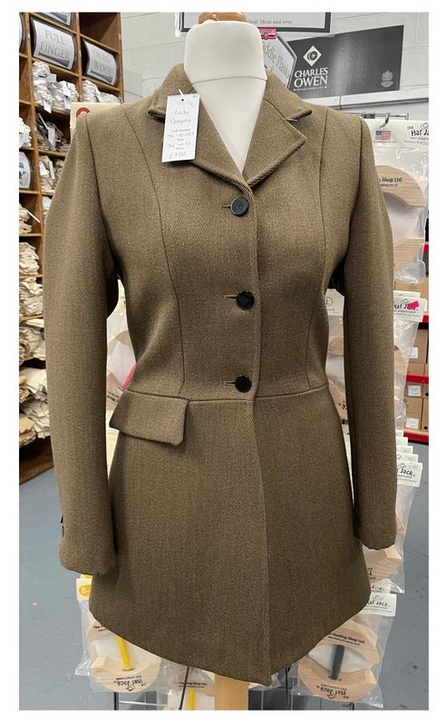 Ladies 36 Ladies 36" Lady Gregory, Brown Keepers Tweed Hunt Coats