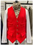 Boys/Teens 34" Mears, Red Waistcoat