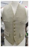 Gents 38" Vintage, Tattersall Check Waistcoat