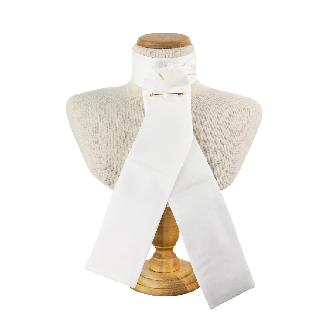 Luxury Silk Stocks, Style: Self Tie, Colour: Natural, Size: Medium