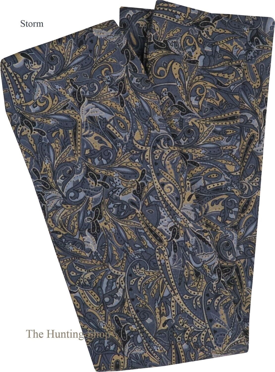 *Bespoke Patterned Stocks, Size: Small, Colour: Storm