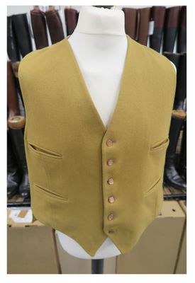 Gents 46" Doeskin, Mustard Waistcoat