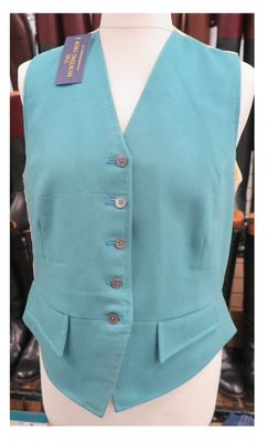 Ladies 36" Doeskin, Blue Waistcoat