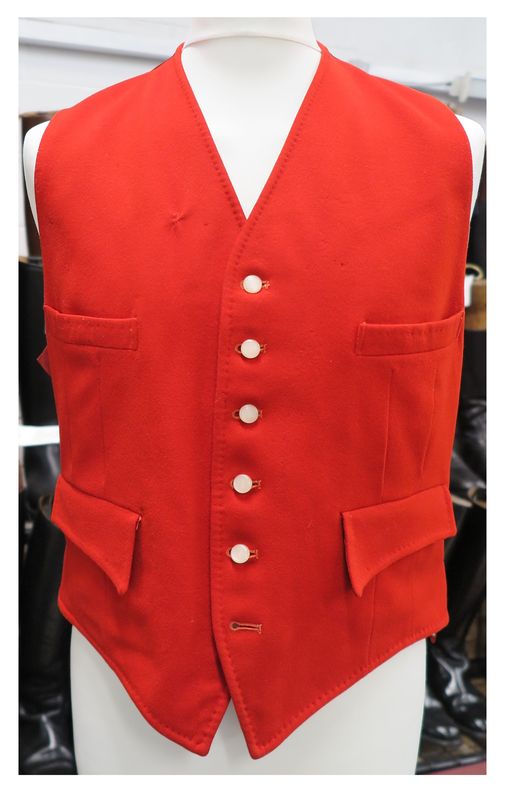 Gents 44" Strachan & Co, Scarlet Waistcoat